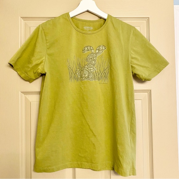 2000s Northern Reflections Rabbit Green T-shirt, size XS - Picture 2 of 11